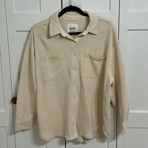 Aerie Lumberjane Shirt · Small ·  Cream ·  Relaxed Fit · Lumber Jane